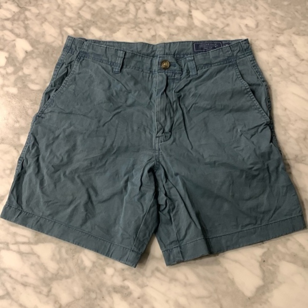 Vineyard Vines 7” Island short, Mallard Blue, Size 28” waist